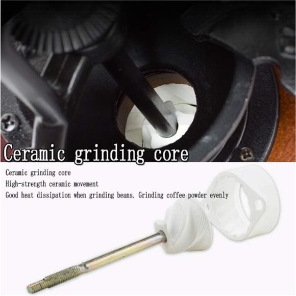 Manual Coffee Grinder Antique CastIron Hand Crank Coffee Mill With Grind Setting - Picture 3 of 6